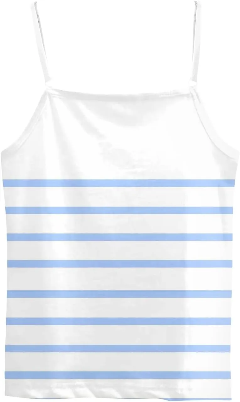 Tank Tops for Women 2025 Summer Loose Fit Spaghetti Straps Cami Top Scoop Neck Flowy Workout Sleeveless Shirts