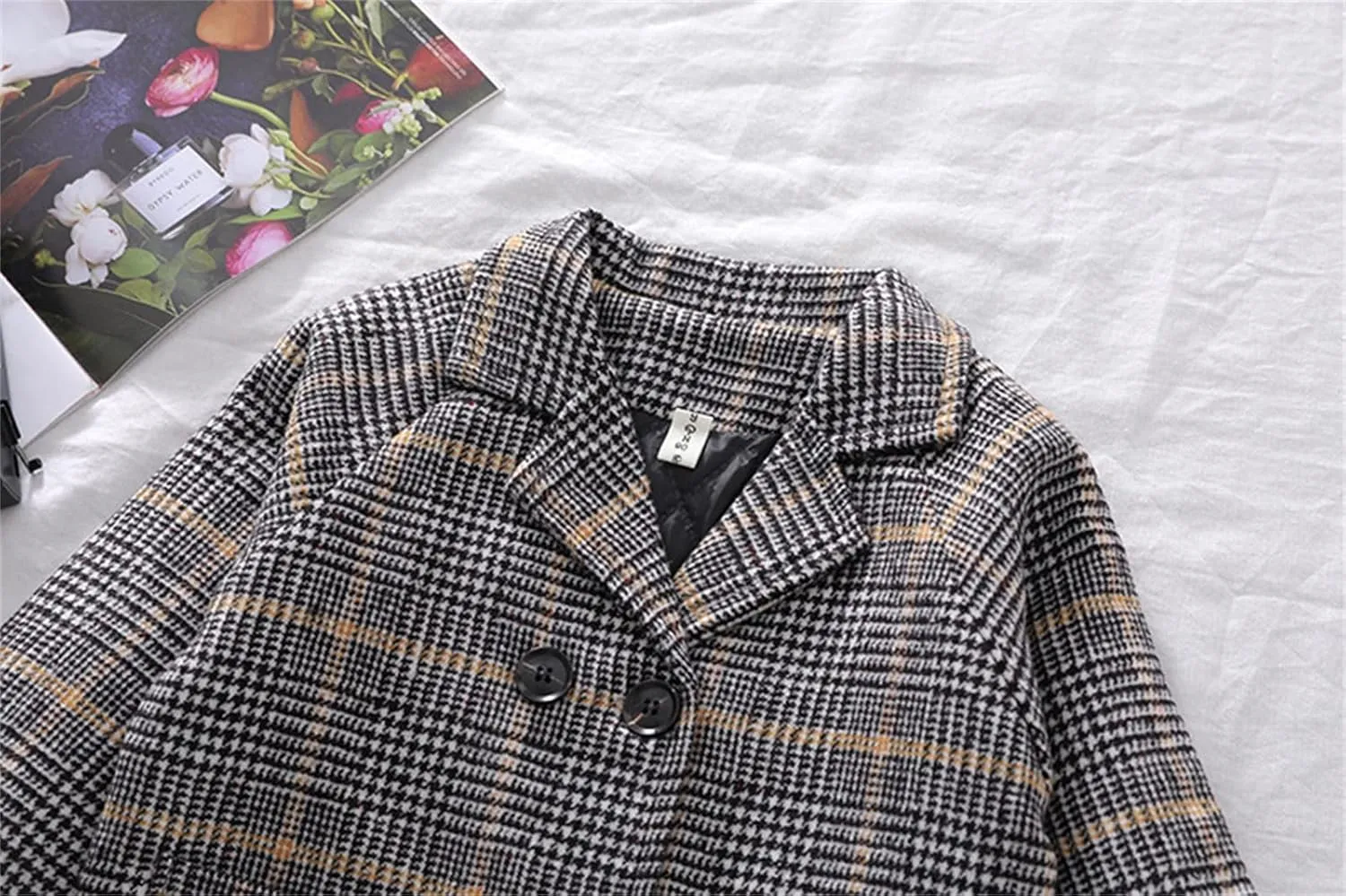 Toddler Baby Girl Spring Double Breasted Trench Coat Dress Long Sleeve Windbreaker Outerwear Trench Coat