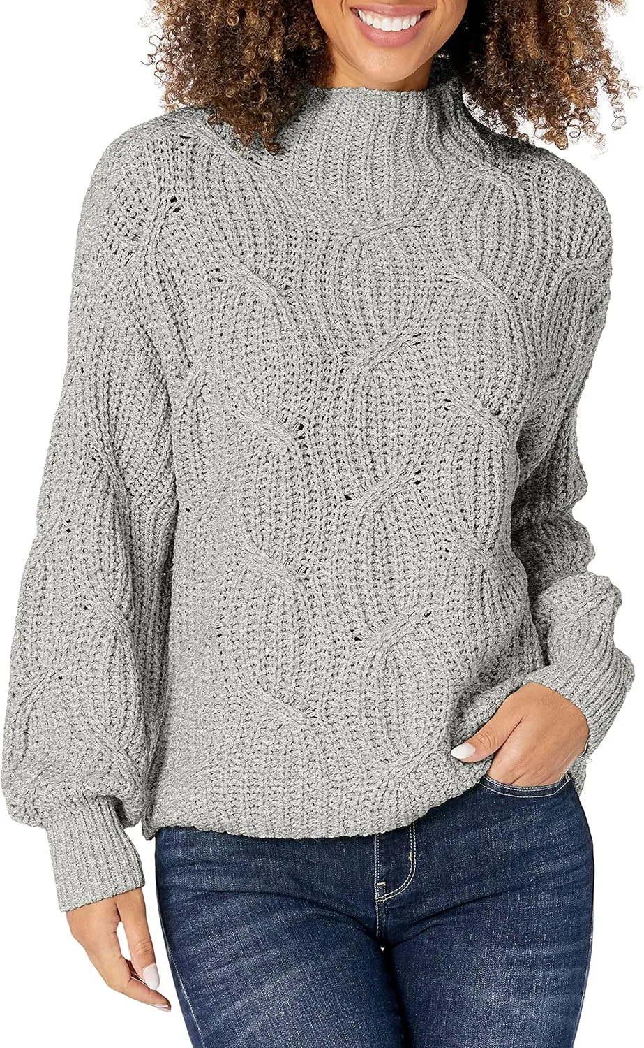 Tribal Women's High Neck Oversized Sweater