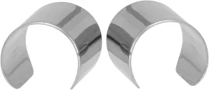 VALICLUD 2Pcs Non Piercing Ear Cuff Unisex Stainless Steel Clip Earrings Lightweight and Durable Fashion Accessory for Halloween Birthdays and Special Occasions