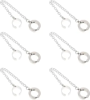 VALICLUD 6Pcs Dangle Ear Cuff Chain Jewelry for Women Teen Stylish Titanium Steel Ear Classic for Parties Special Occasions