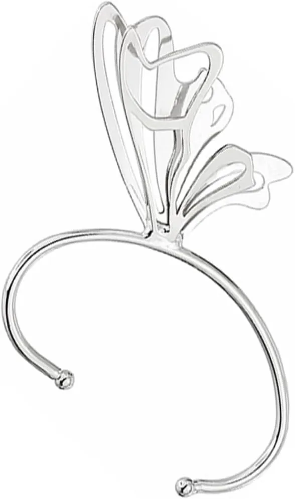 VALICLUD Non Piercing Butterfly Wing Ear Cuff Clip on Earring for Women Fashionable Accessory for Party Wedding Christmas