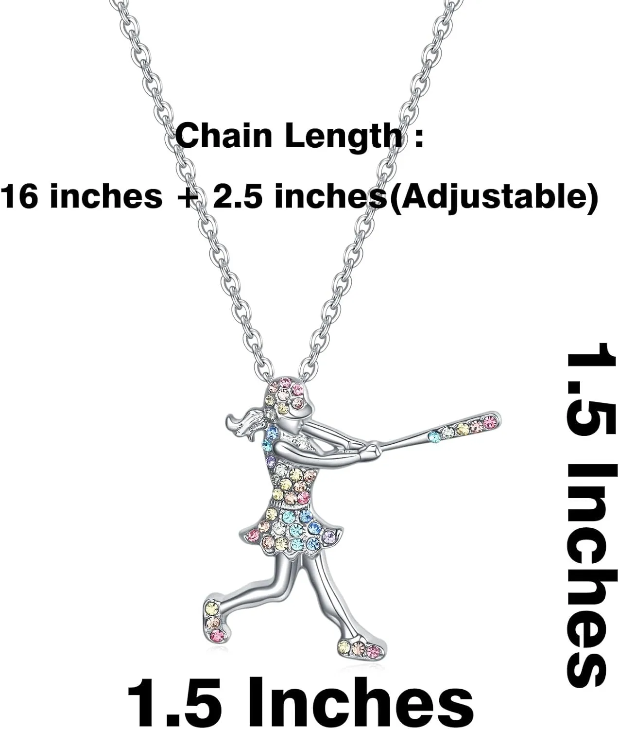 Volleyball/Basketball/Soccer/Football Gifts Necklace for Girls Women,Shine Colorful Sports Lovers Jewelry Birthday Gifts for Girls Daughter and Niece