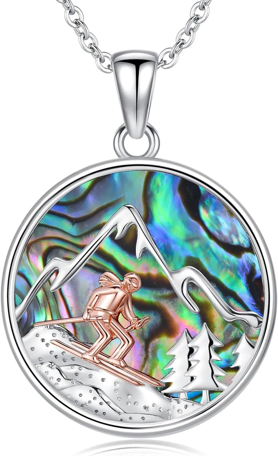 Volleyball/Soccer/Hockey/Golf/Swimming Necklace 925 Sterling Silver Sport Necklace Sport Jewelry Birthday Graduation Gifts for Women Sport Lover