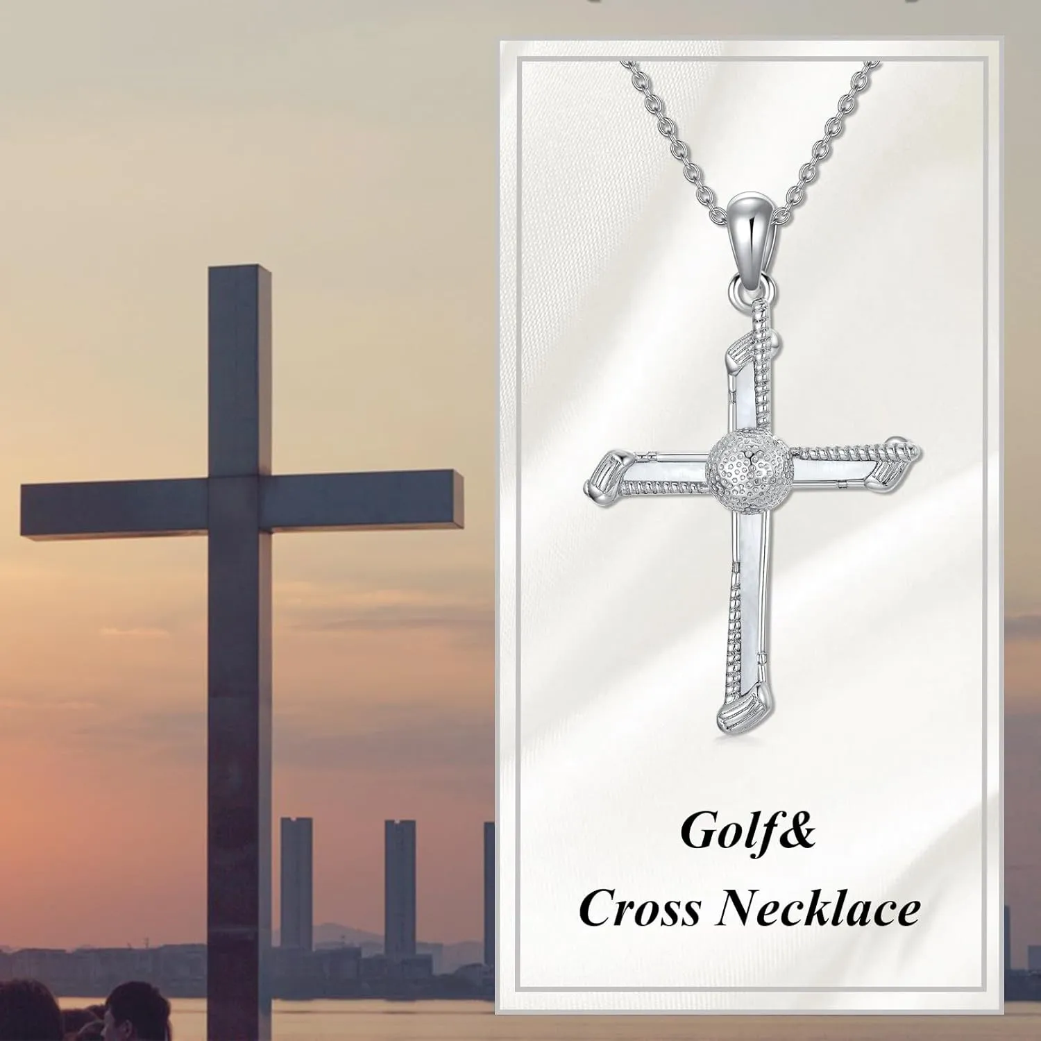 Volleyball/Soccer/Hockey/Golf/Swimming Necklace 925 Sterling Silver Sport Necklace Sport Jewelry Birthday Graduation Gifts for Women Sport Lover