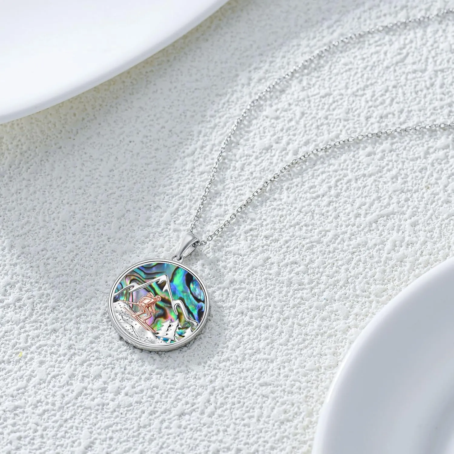 Volleyball/Soccer/Hockey/Golf/Swimming Necklace 925 Sterling Silver Sport Necklace Sport Jewelry Birthday Graduation Gifts for Women Sport Lover