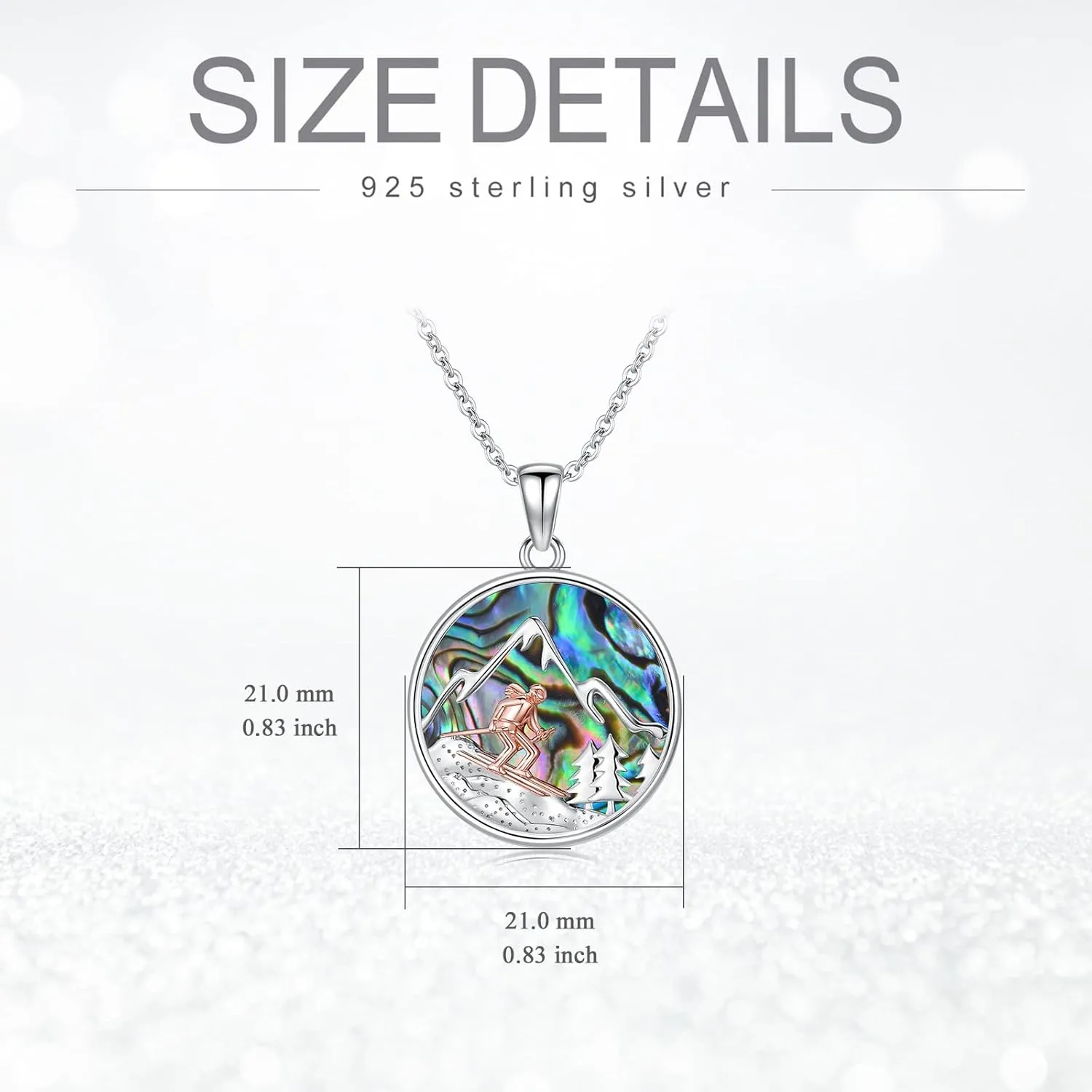 Volleyball/Soccer/Hockey/Golf/Swimming Necklace 925 Sterling Silver Sport Necklace Sport Jewelry Birthday Graduation Gifts for Women Sport Lover