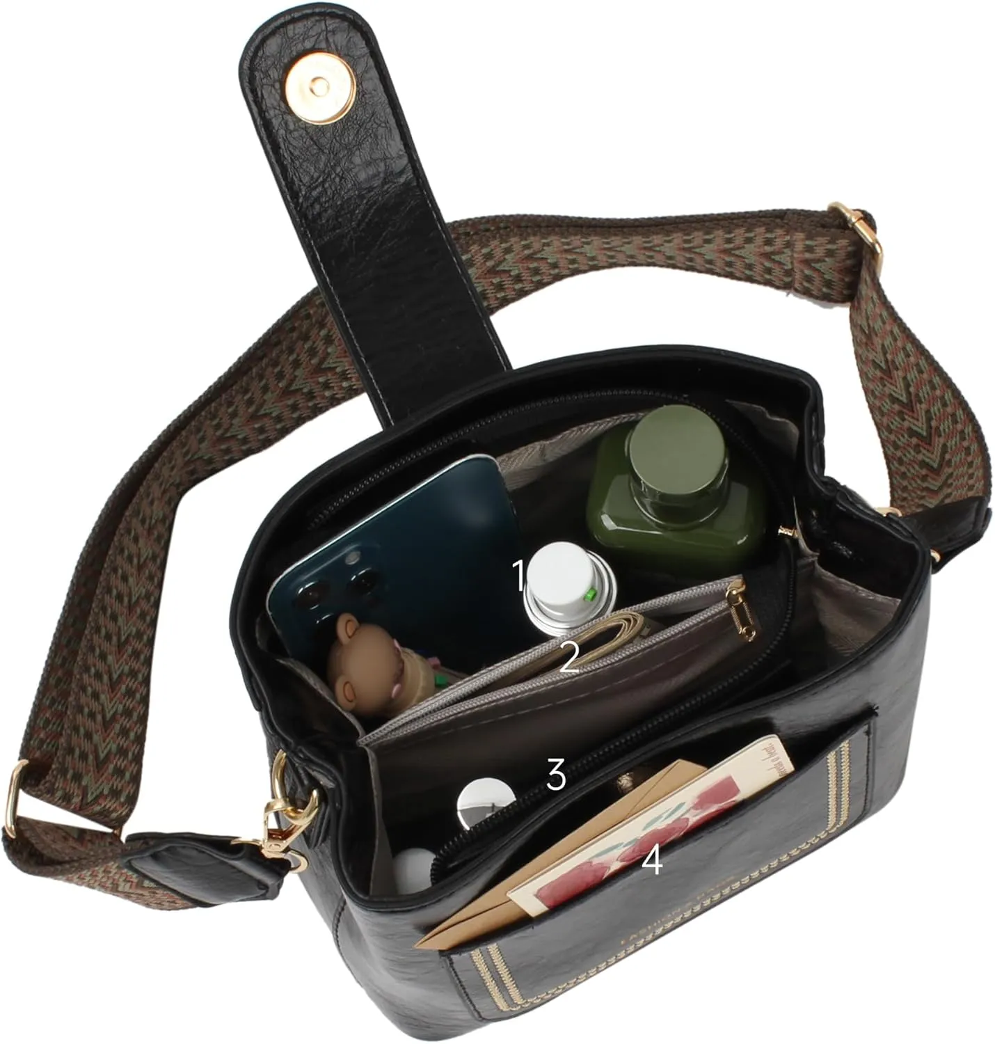 Women's Bucket Handbag Soft Leather Hobo Shoulder Lightweight Satchel Crossbody Purse (08045 Beige)
