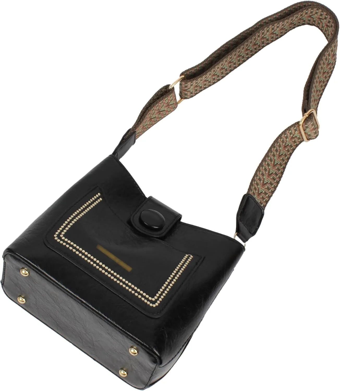 Women's Bucket Handbag Soft Leather Hobo Shoulder Lightweight Satchel Crossbody Purse (08045 Beige)