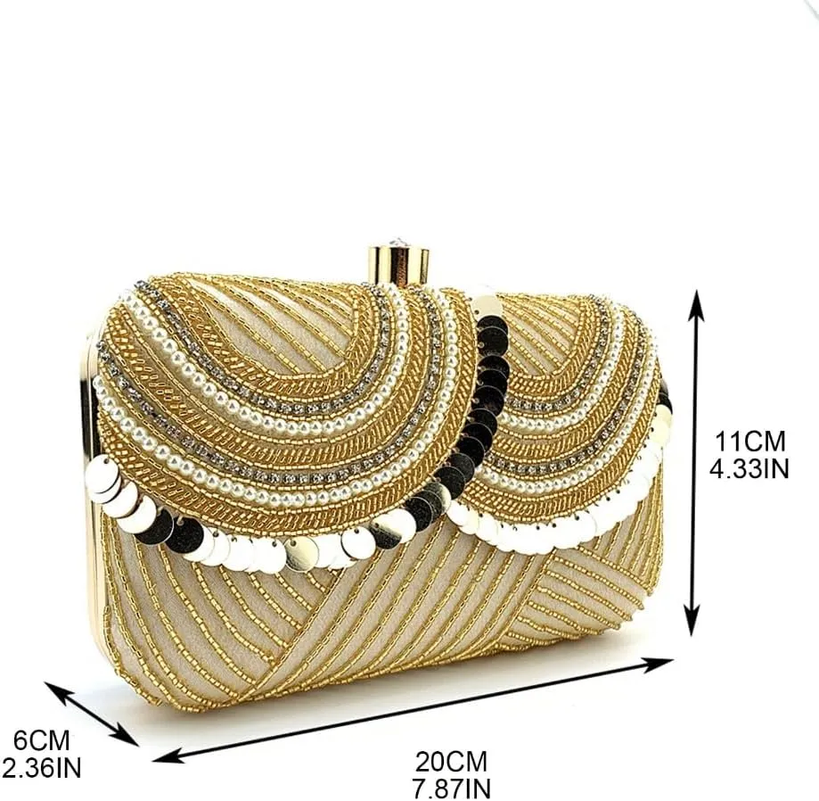 Womens Clutch Bag Purse Luxury Handbag Patchwork Evening Bags Wedding Handbags for Bridal Shoulder Bag