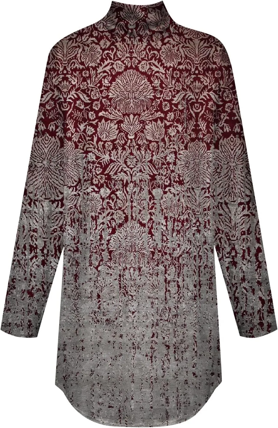 Womens Fall Tops Printing Long Sleeve Sweatshirts Turtleneck Vintage Pullover Tunic Y2k Shirt Fashion Casual Blouses