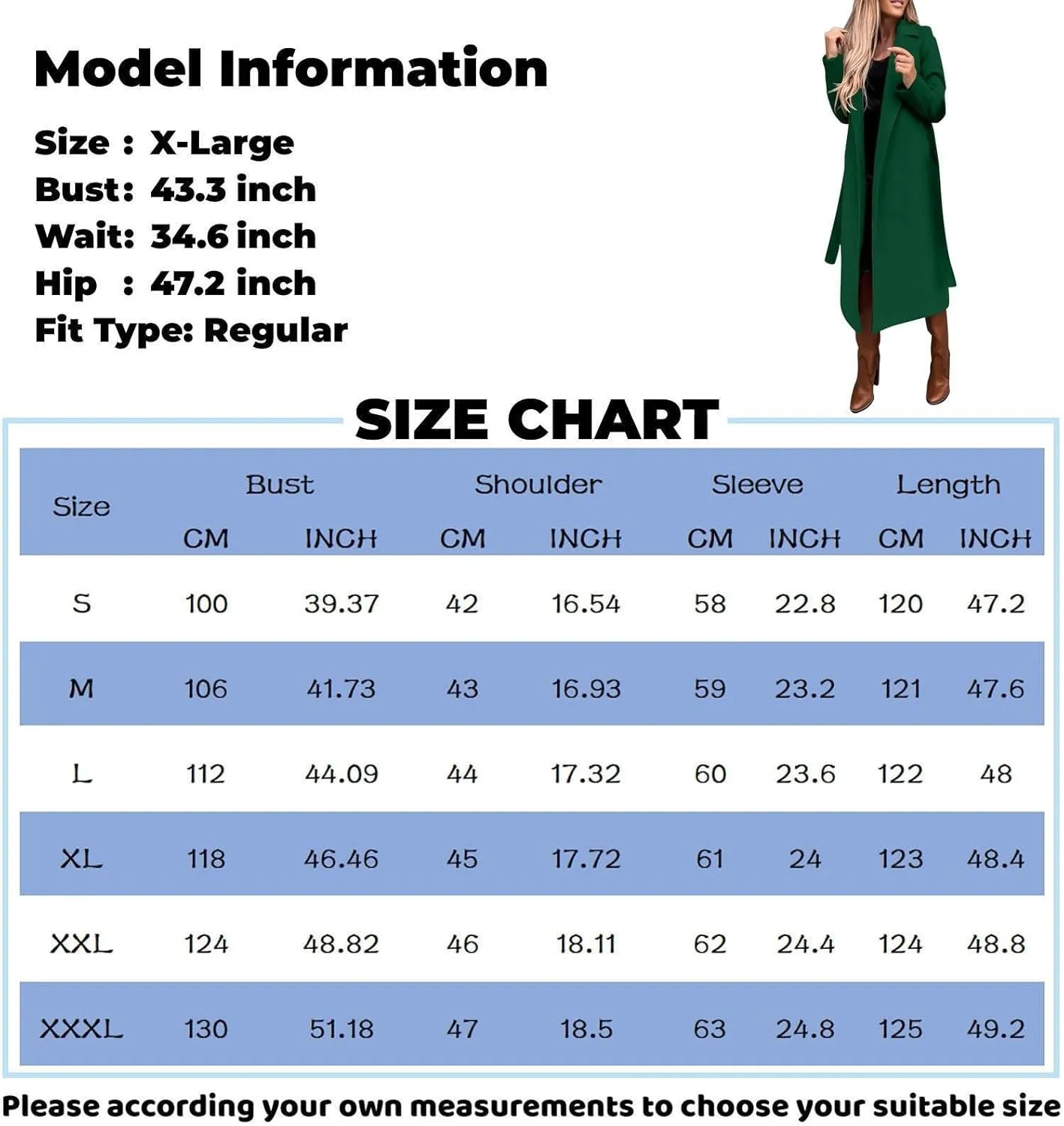 Women's Faux Wool Coat Blouse Thin Coat Trench Long Jacket Ladies Slim Long Belt Elegant Overcoat Oversized