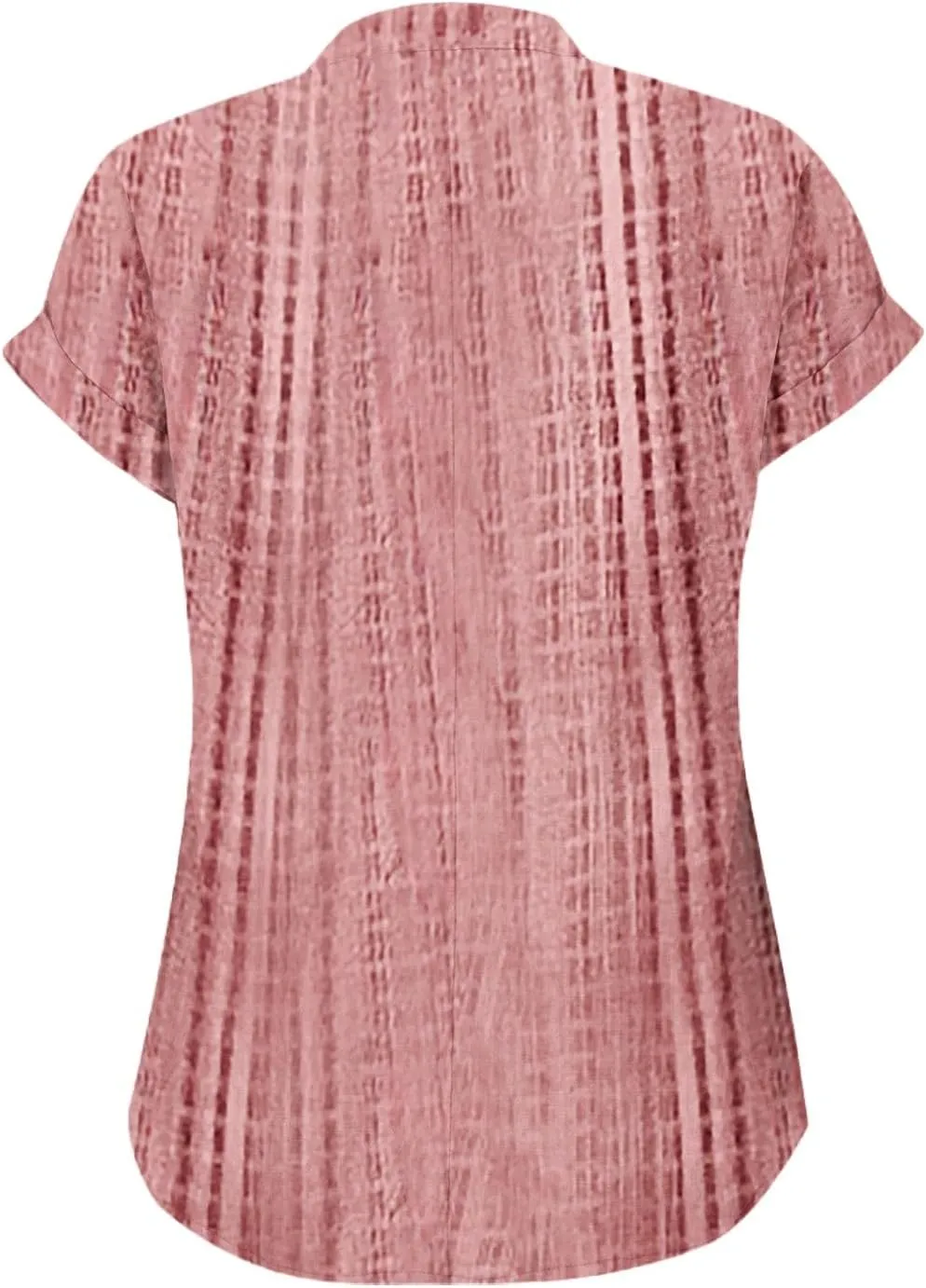 Womens Shirts Dressy Casual Short Sleeve Summer Tops Spring V Neck Button Down Pleated Ladies Tunic Blouses