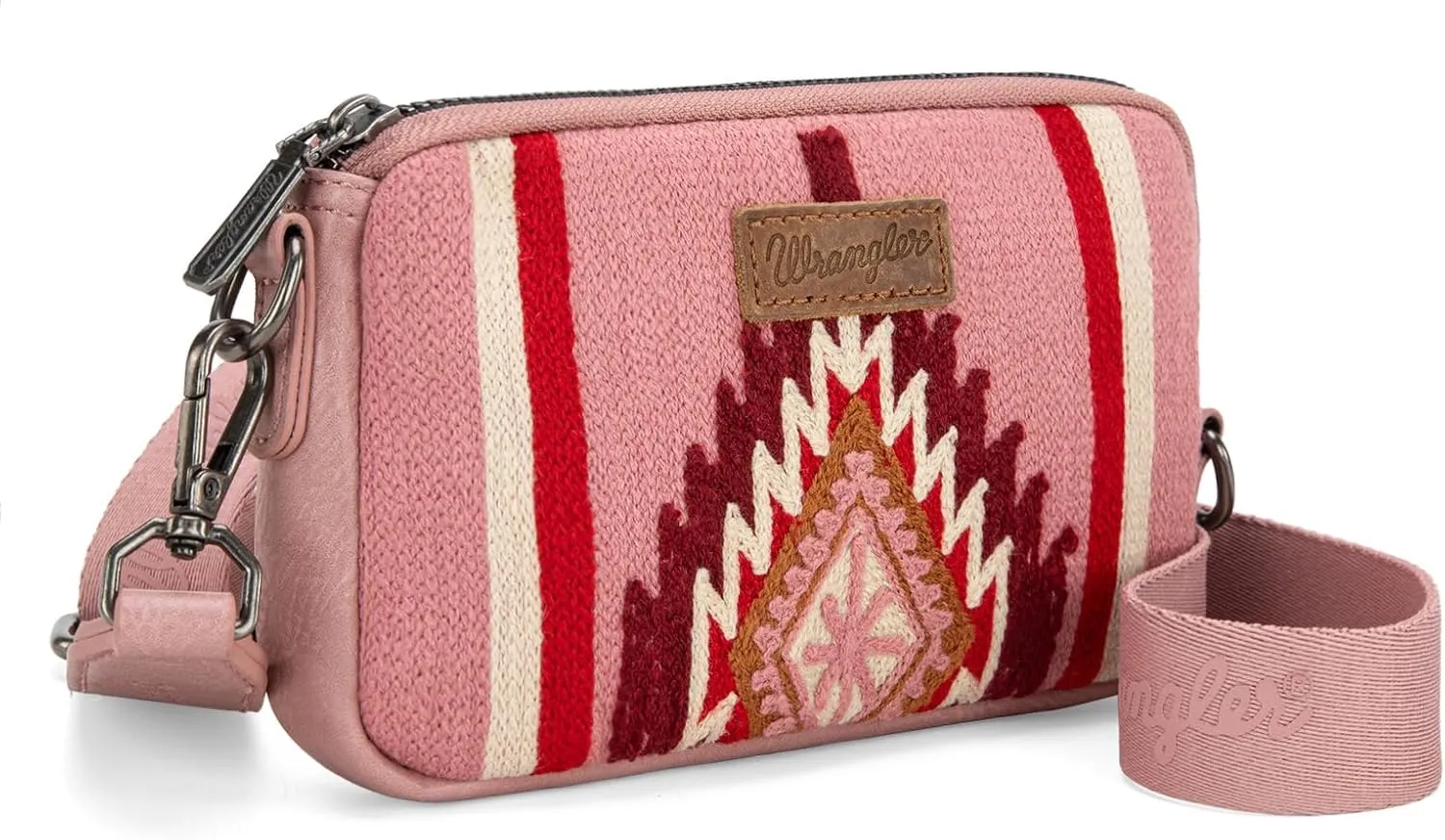 Wrangler Mini Crossbody Purse for Women Western Aztec Clutch Designer Tapestry Shoulder Handbags