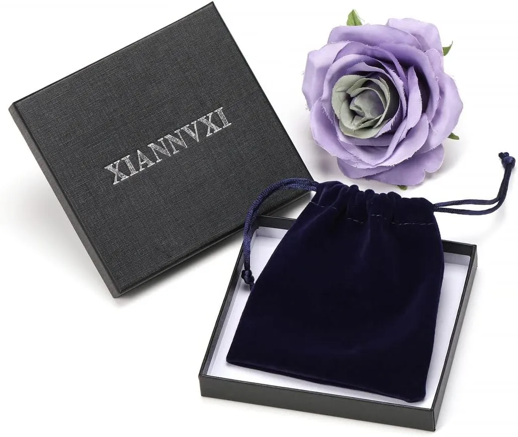 XIANNVXI Healing Crystal Stone Pointed Necklace Adjustable Black Rope Natural Gemstone Pendant Necklaces Jewelry for Men Women