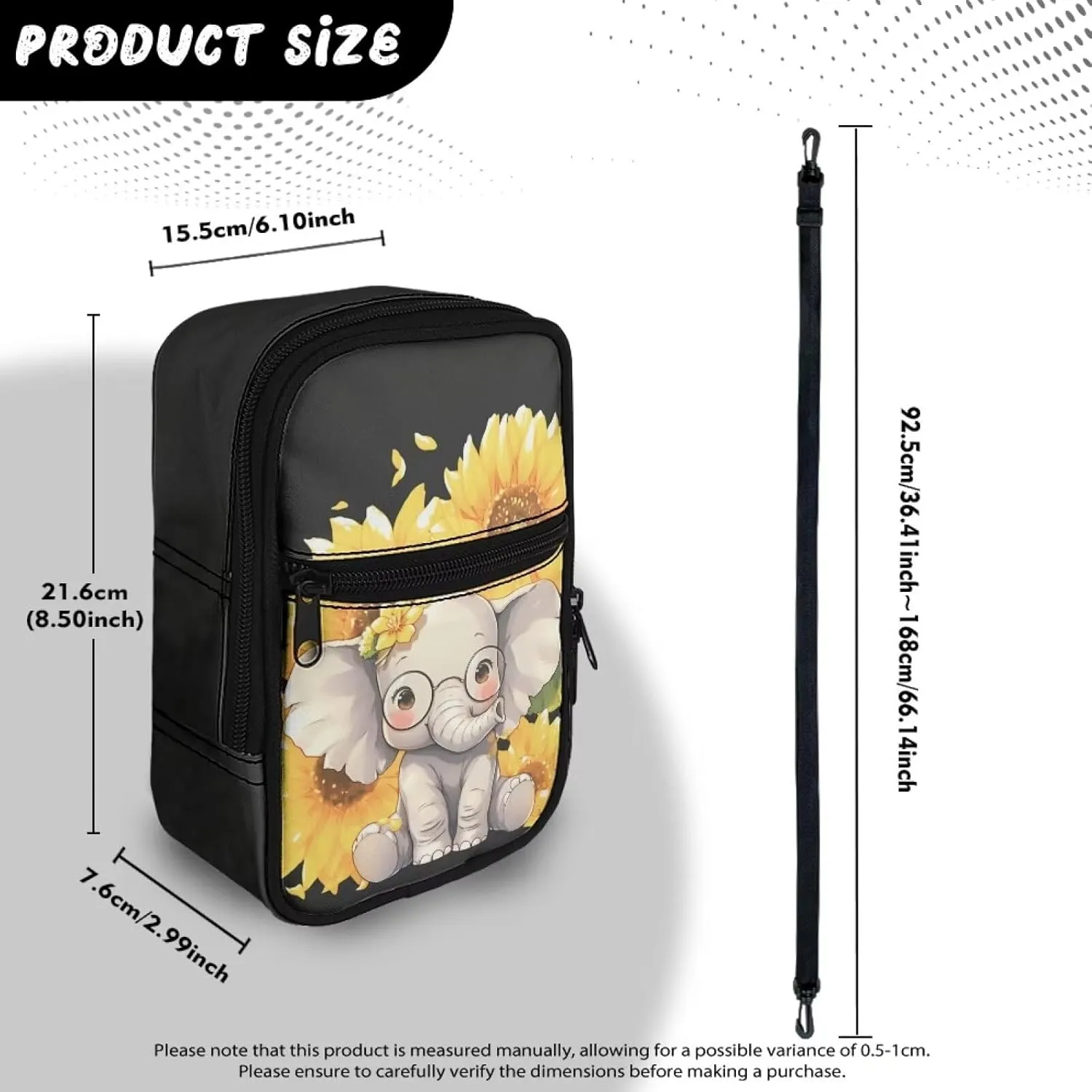 Xpyiqun Sling Bag for Women Crossbody Purse Small Travel Anti Theft Messenger Bag Zipper Cellphone Purses