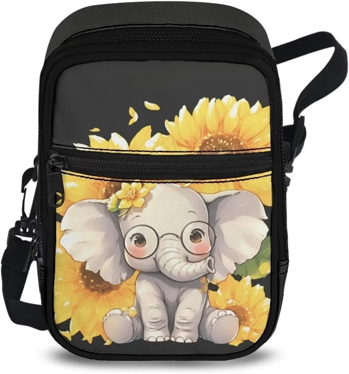 Xpyiqun Sling Bag for Women Crossbody Purse Small Travel Anti Theft Messenger Bag Zipper Cellphone Purses