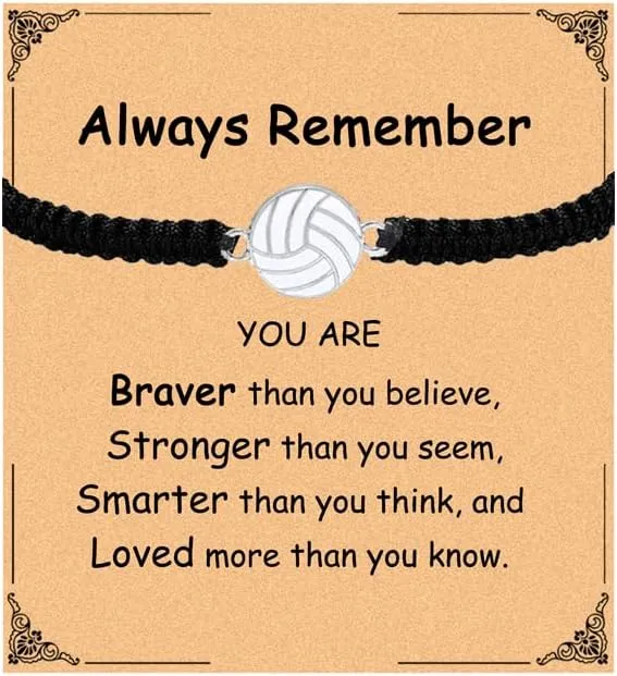 YEEQIN Inspirational Football Volleyball Baseball Tennis Basketball Sport Bracelet Thread Woven Adjustable Rope Bracelets Sports Gift Sport Fans Jewelry