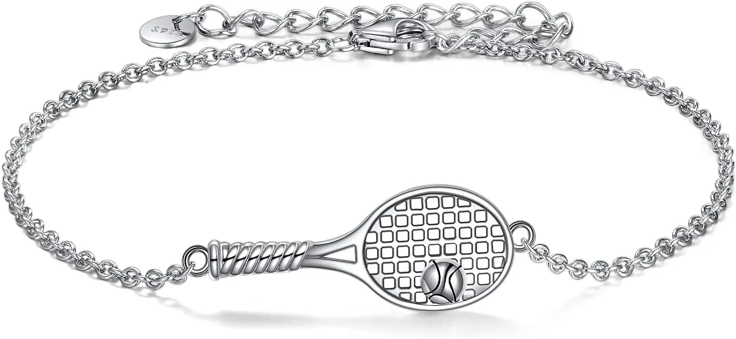 YFN Sport Bracelet Sterling Silver Sport Lover Gifts for Women Men