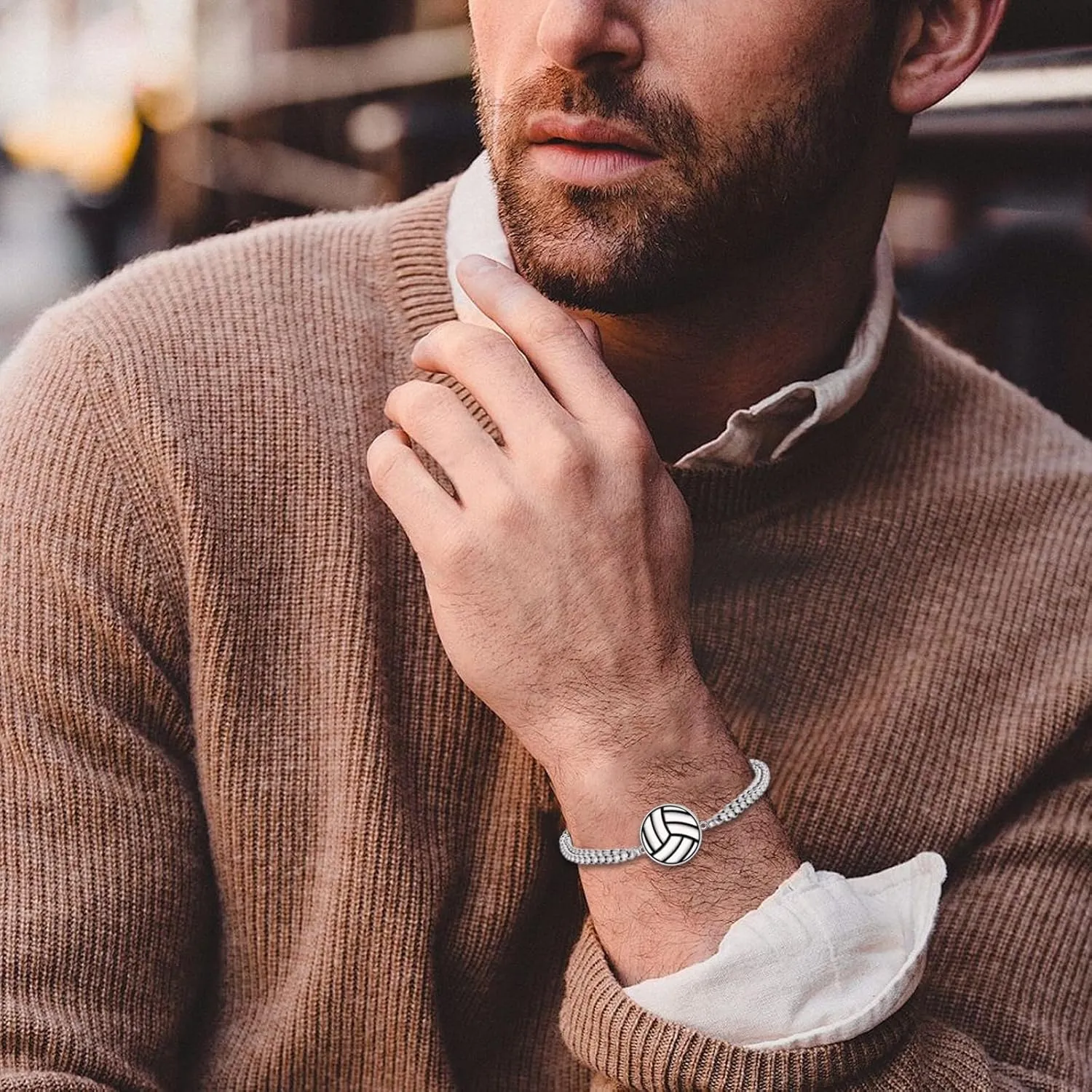 YFN Sport Bracelet Sterling Silver Sport Lover Gifts for Women Men