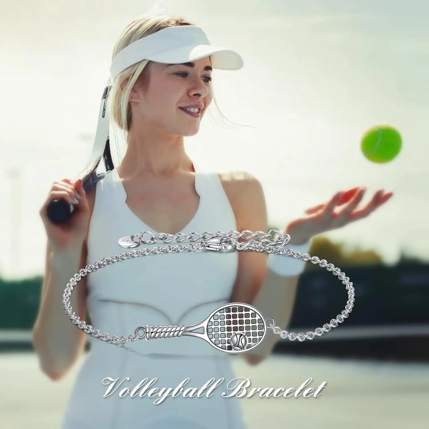 YFN Sport Bracelet Sterling Silver Sport Lover Gifts for Women Men