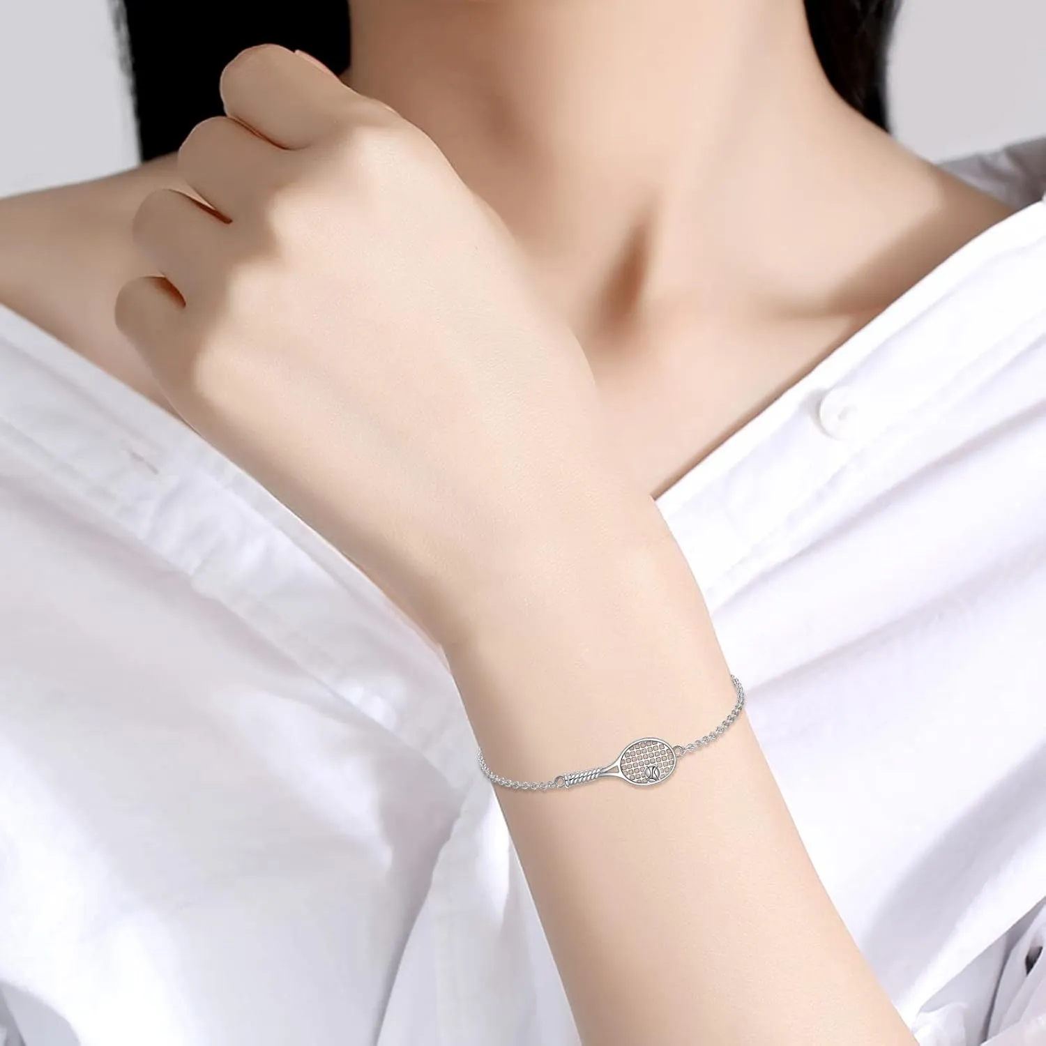 YFN Sport Bracelet Sterling Silver Sport Lover Gifts for Women Men
