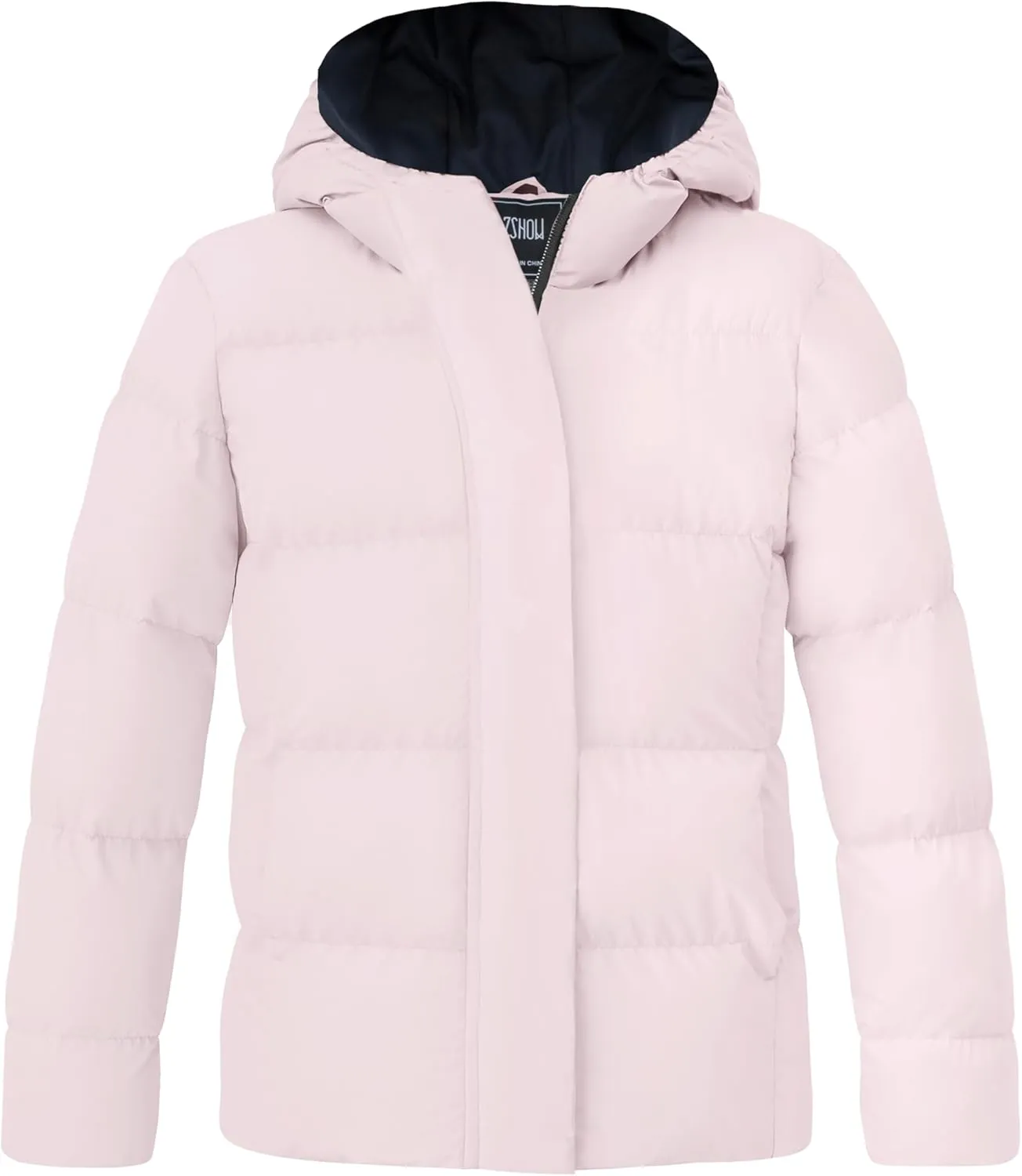 ZSHOW Girls' Lightweight Puffer Jacket Warm Hooded Winter Coat Quilted Outerwear Jacket