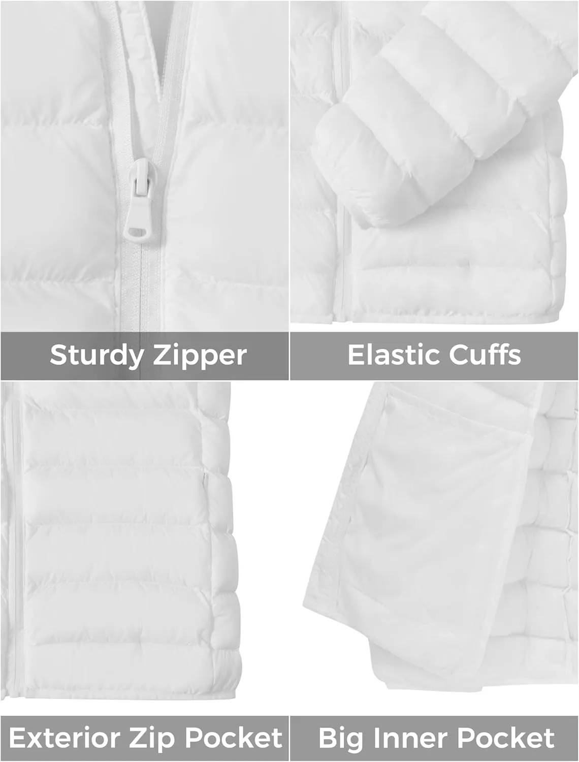 ZSHOW Women's Packable Puffer Jacket Warm Hooded Lightweight Winter Coat